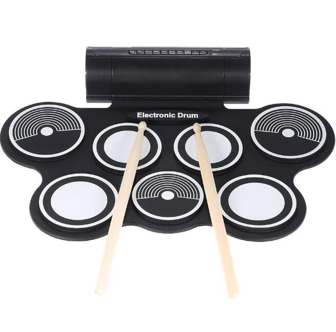 電子ドラム ポータブル USB充電　練習 楽器 初心者 成人子供 フットペダBluetooth