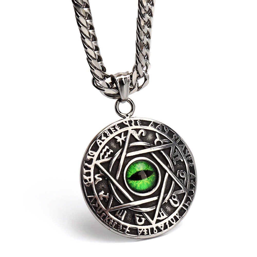 ステンレス製 メダルネックレス シルバー [n935-n348-s-7mm]