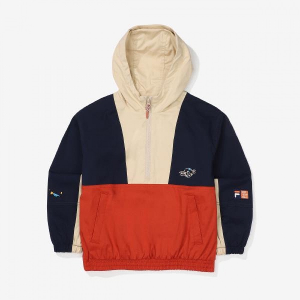 (フィラキッズ) アーバンフィラ X ゴースターリングアノラックジャンパー (FK2WTF3501X_BRK)