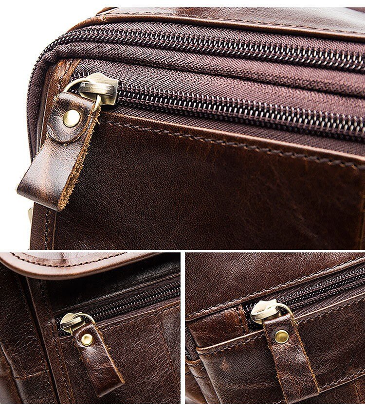 ショルダーバッグ ビジネス 牛革 斜め掛け 男女兼用 軽量 本革 2way レトロ