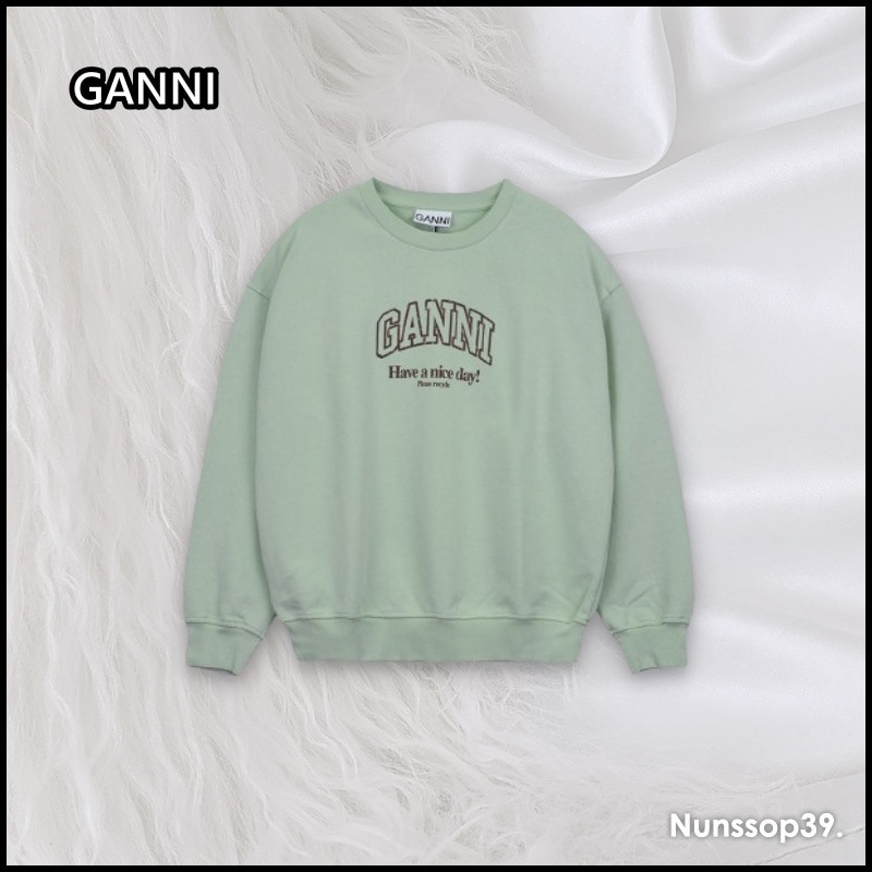 GANNI T3945 073 イソリー オーバーサイズ スウェットシャツ