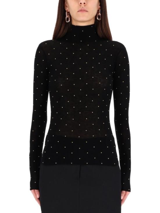 PACO RABANNE Women Knitwear 25HMPU058ML0322 P001 Black