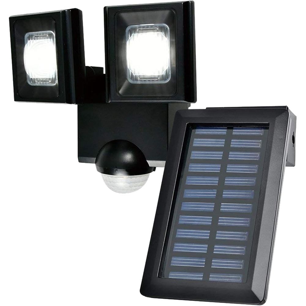 （まとめ買い）防犯ライト ソーラー充電式 2灯 340ルーメン ESL-N112SL [x3] 17,041円
