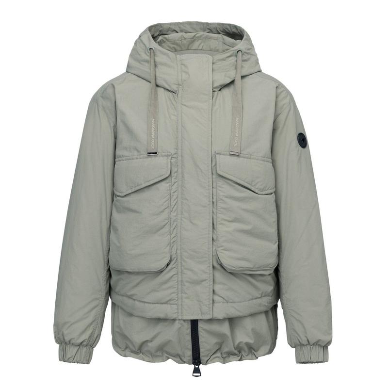 女性レイヤードフード付きミリタリージャケット LIVERT 25 2LF04024