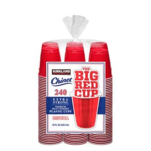 【倉庫直送】カークランドシグネチャー チャイネット レッドカップ 532ml x 240個 x 2個セットその他