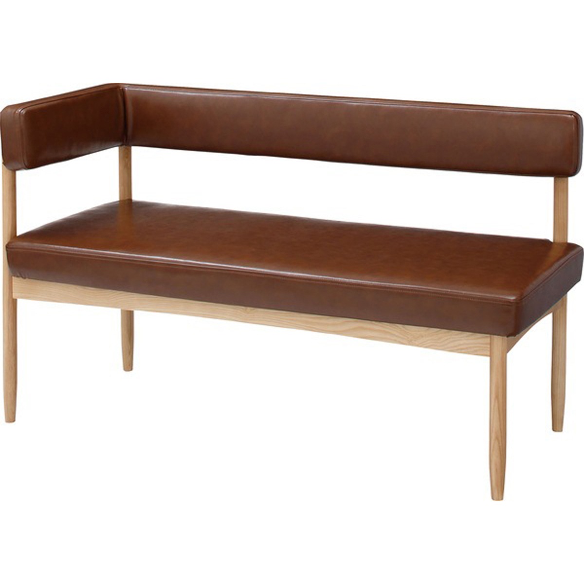 エコモ 片肘ソファ 天然木 アッシュ ウレタン塗装 合皮 36,545円