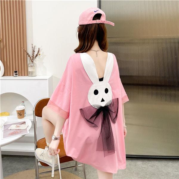 半袖tシャツ レディース ビッグtシャツ tシャツ プリント 可愛い ゆったり カットソー 半そでTシャツ ゆるカットソー 夏服 肌着 リゾート バレンタイン プレゼント