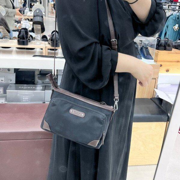女性用軽量ファブリックカジュアルショルダー兼クロスバッグ EOCSHB831cm 401_GN