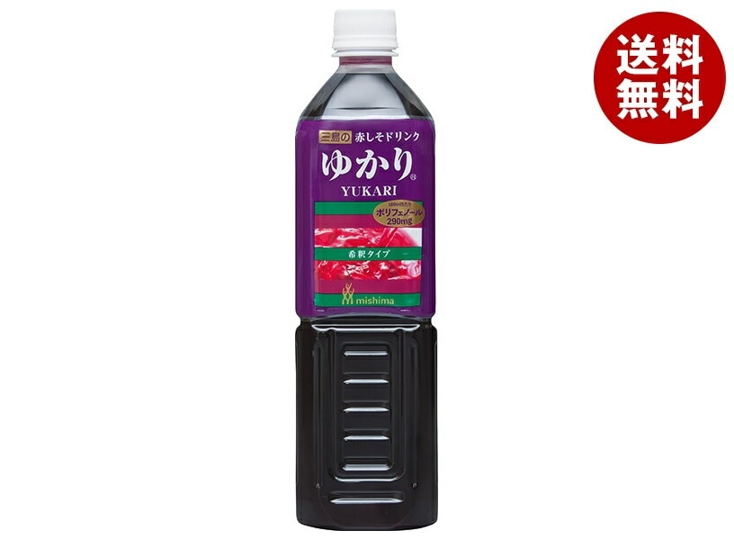 三島食品 赤しそドリンク ゆかり 840mlPET×6本入×(2ケース)