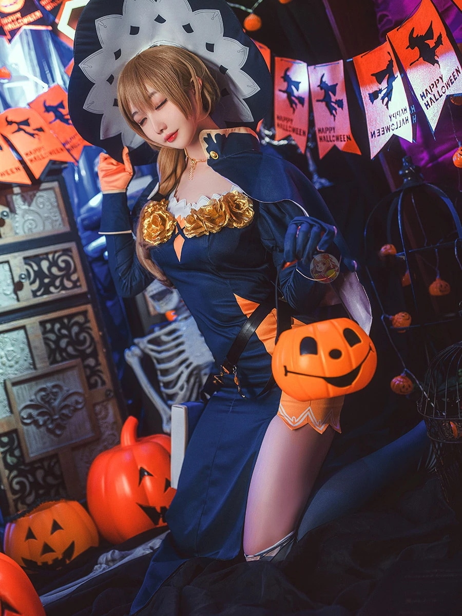 原神 げんしん ハロウィーン リサ コスプレ衣装 コスチューム期間限定30％