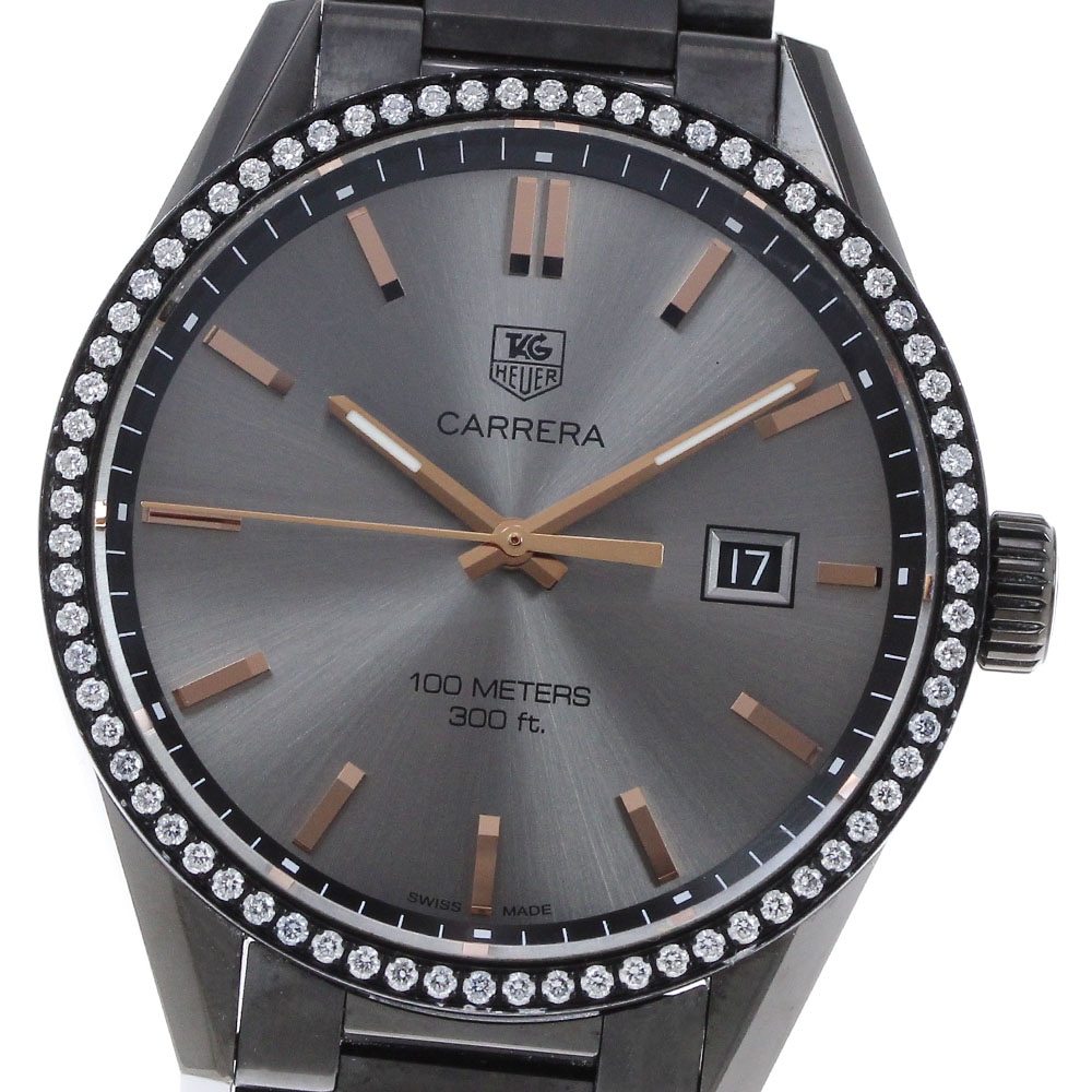 タグホイヤー TAG HEUER WAR101B カーラ・デルヴィーニュ スペシャルエディション QZ ボーイズ 箱・保証書付き_827796【中古】