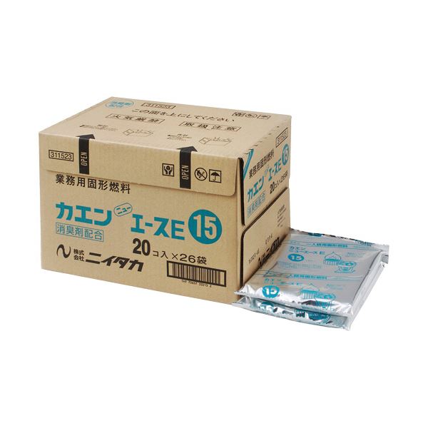 (まとめ)ニイタカ 固形燃料カエンニューエースE15 15g 1セット(520個:20個×26パック)(×5セット)