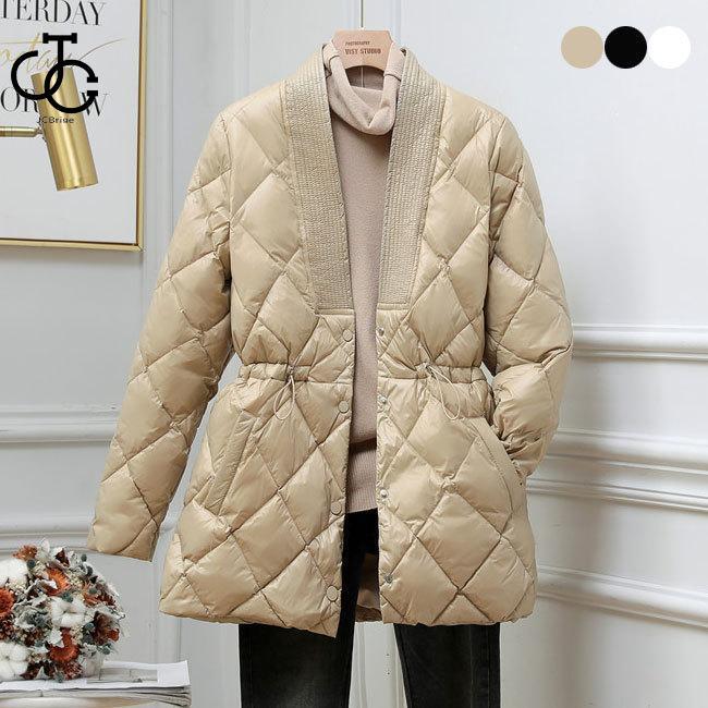 ダウンコート レディース ダウンジャケット ノーカラー 軽薄 アウター 冬 キルティングコート ダウン ノーカラーコート 通勤 30代 40代30%までに制限