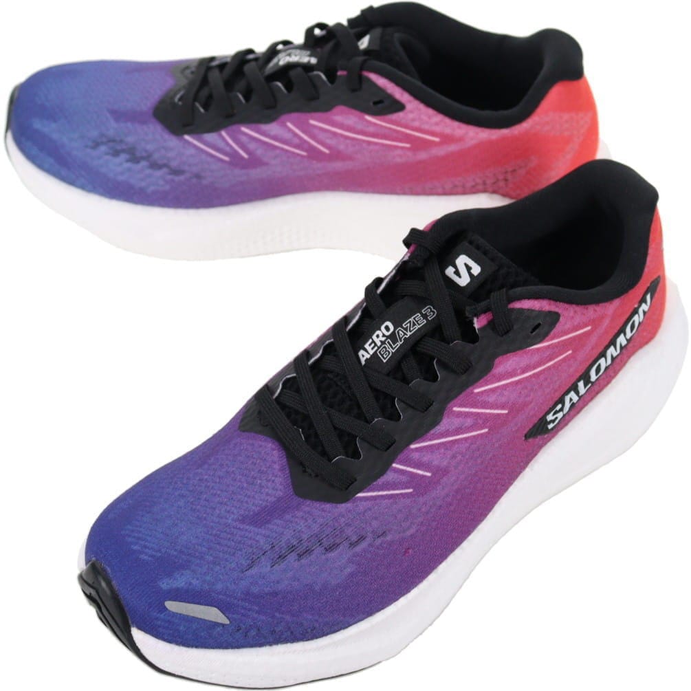 ランニングシューズ エアロ ブレイズ 3 グラジエント W ネフレーム/リバティ/ホワイト 478761