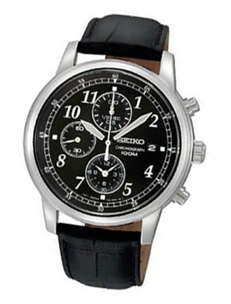 [10年保証] SEIKO SNDC33P1 　セイコー クオーツ 　クロノグラフ 　100m防水 　[逆輸入モデル]