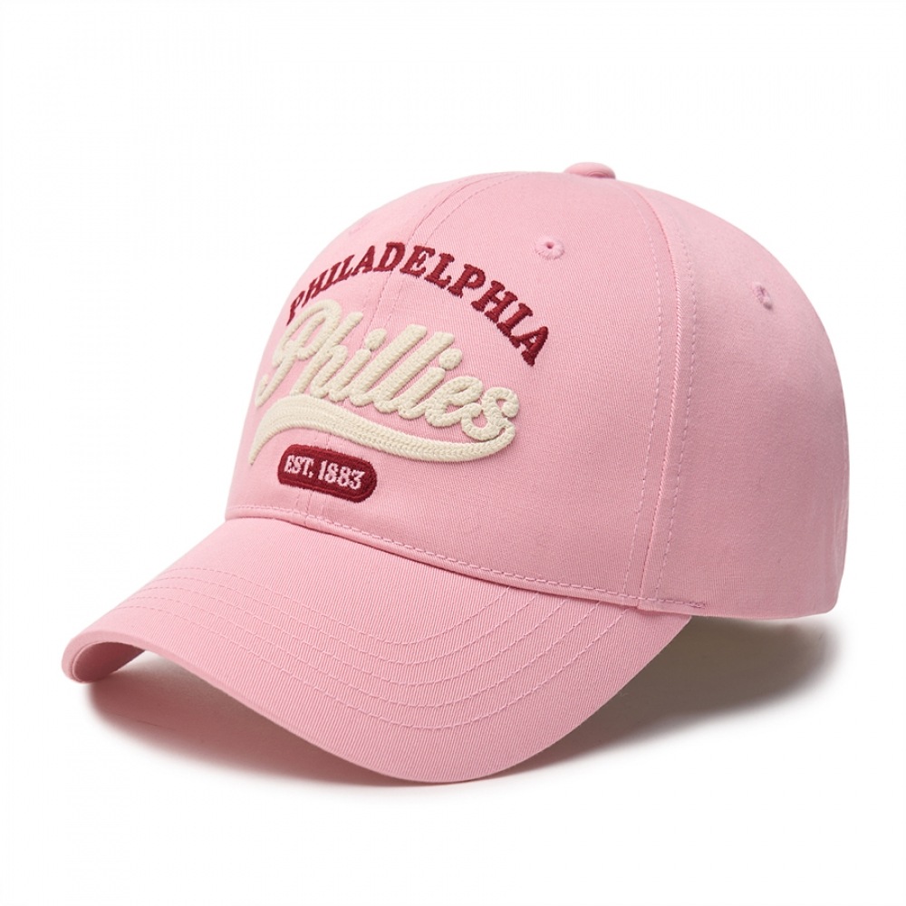 MLB レタリングアンストラクチャードボールキャップ PHI (Mg.ピンク)