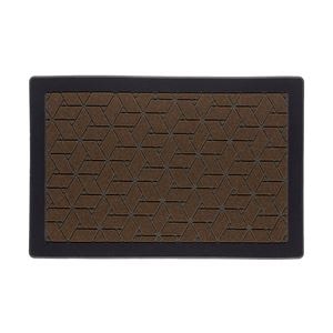 (6個セット) 玄関マット/ドアマット (M 網代柄) 約幅90×奥行60×厚み0.9cm (エントランス 入口 店舗 お店 オフィス)