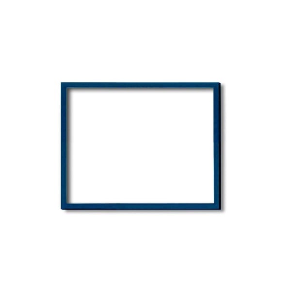 ( 木製額 ) デッサン額 四ツ切サイズ 424×348mm ブルー 壁掛けひも付き UVカットアクリル 木製 フレーム 額縁 額