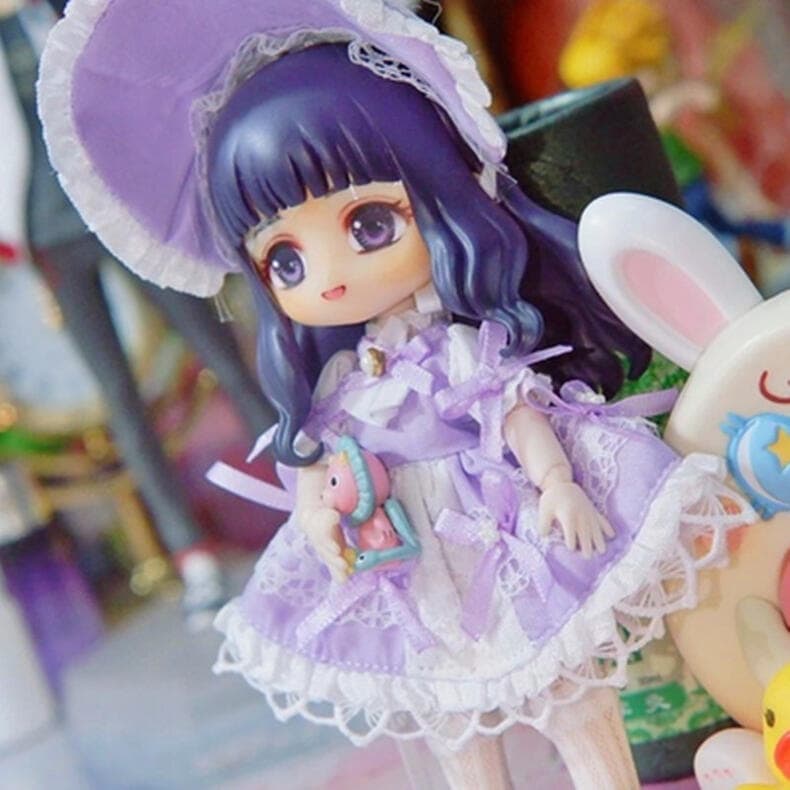 【10cm】オビツ11服 ob11服 1/12ドール服 1/12服 着せ替え人形 1/12ドール 人形服 ドーナツ茶会セット 8色 GSC BJD ワンピース ロリィタ スカート ドレス お嬢様 お姫