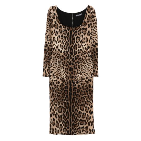 DOLCE & GABBANA Women Dresses F6TYGT FSRKI HY13M BROWN BLACK