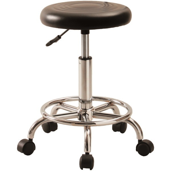 KY-S300(BK) キャスターチェア(背なし) ブラック メーカー直送 5,256円