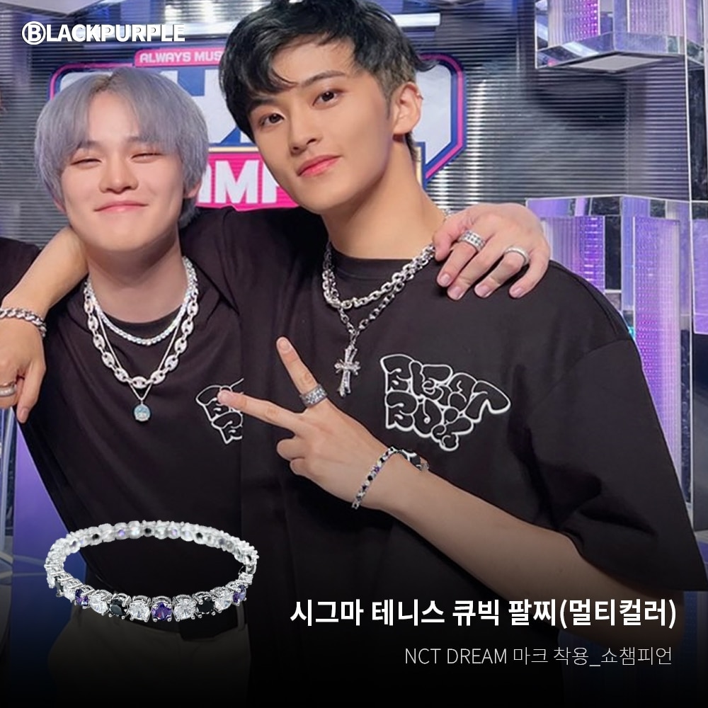 NCT着用/SNAKE SIGMA TENNIS CUBIC BRACELET/ユニセックス