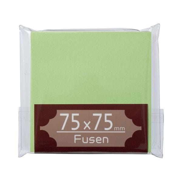 (まとめ) TANOSEE ふせん 75×75mm うぐいす 1冊 (×50セット)