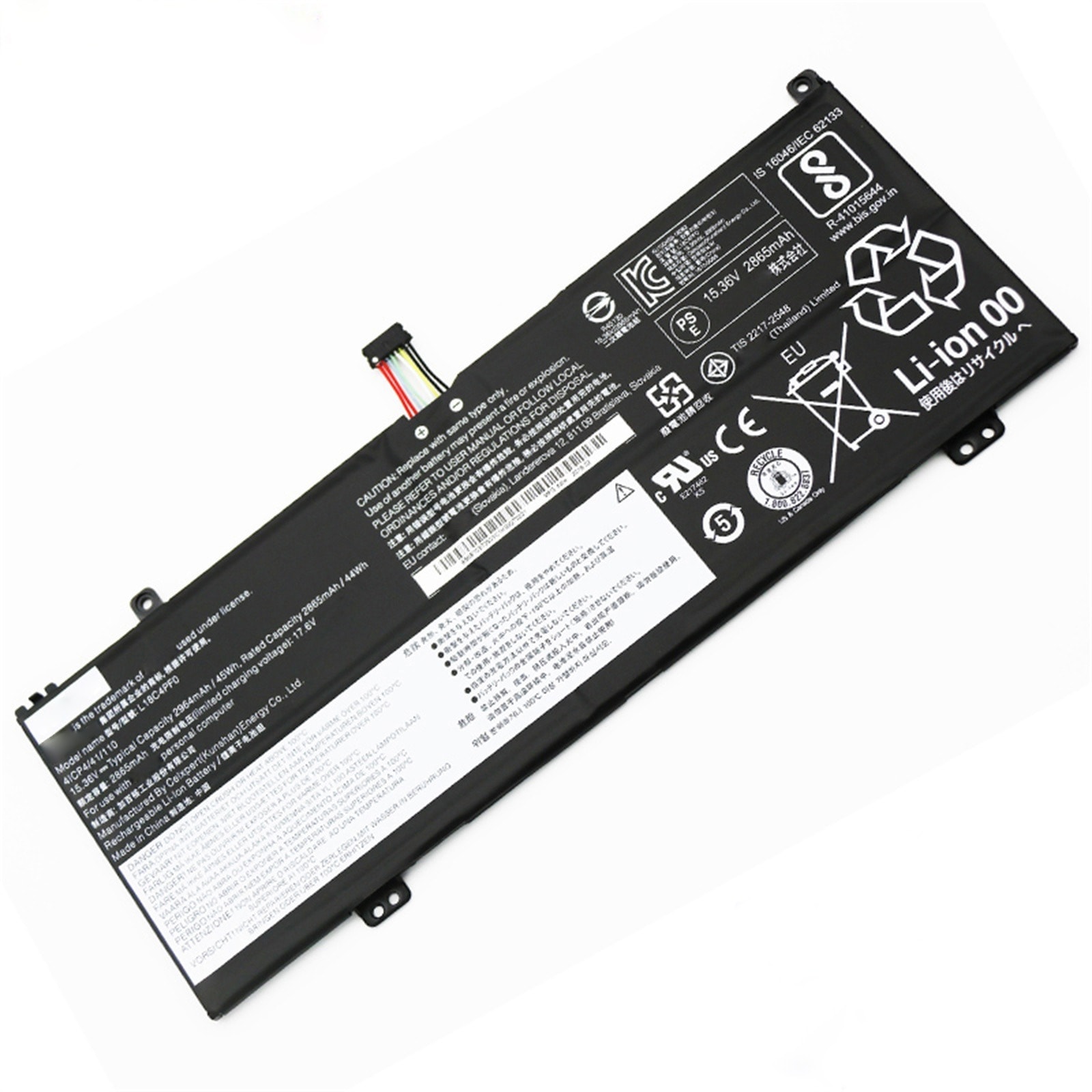 L18C4PF0 電池・Lenovo/ThinkPadノートパソコン互換 45Wh/2964mAh S540-14-IWL V540-13 L18C4PF0 L18M4PF0L18D4PF0 交換用の