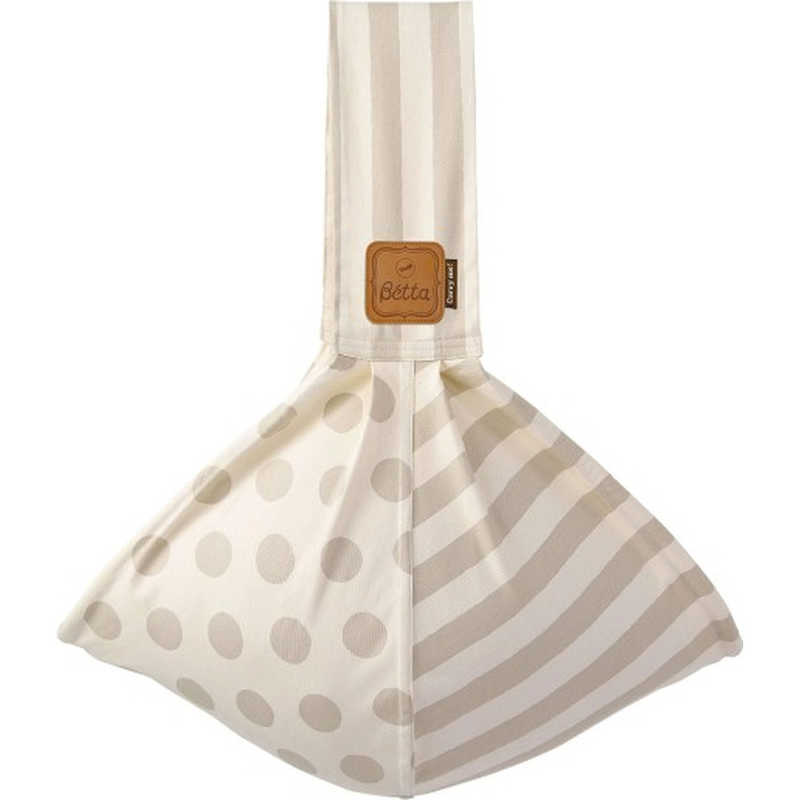 ズームティー　Betta キャリーミー! ストライプ&ドット グレージュ