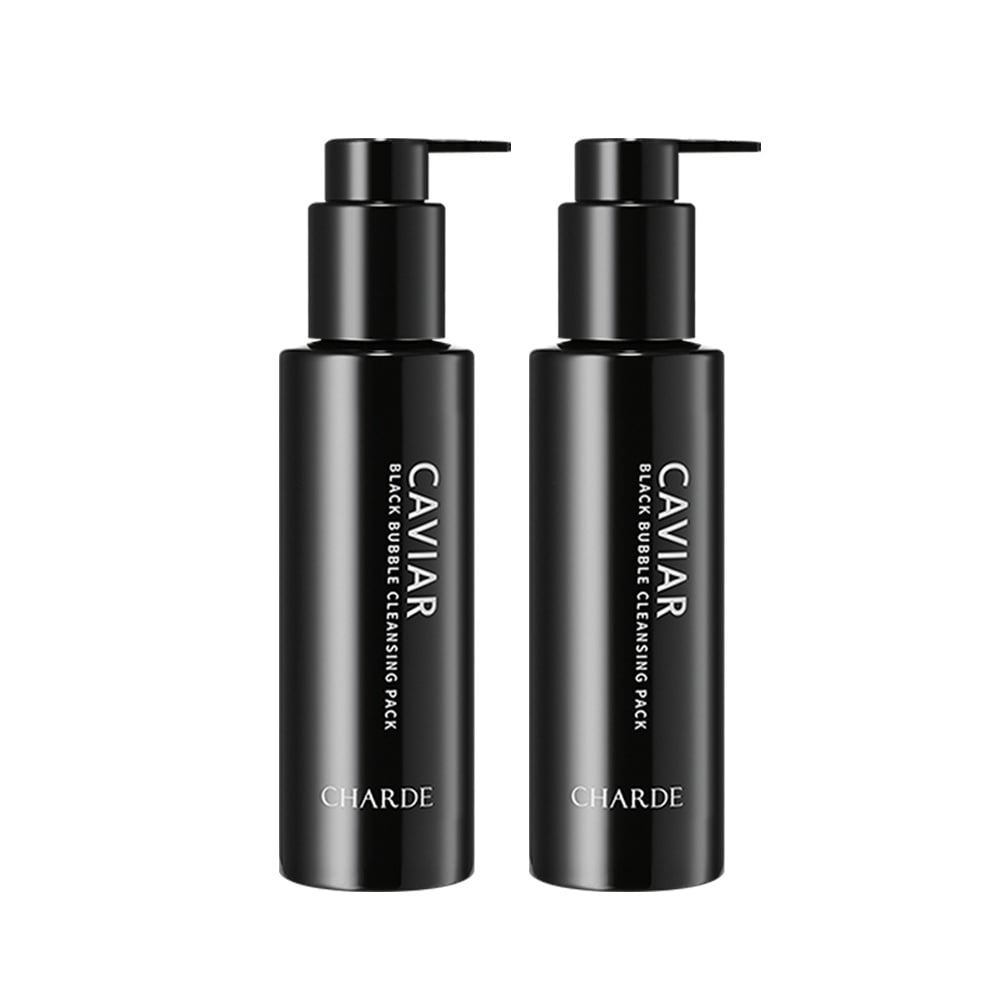 【10億突破特価30％】シャードキャビアブラックバブルクレンジングパック肌結毛孔改善100ml2個