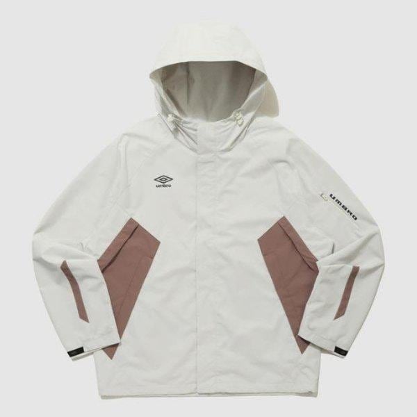M 防風 LQC UQ123SJK11-WBE ブロテクト フード付きシェルジャケット WHITE BEIGE