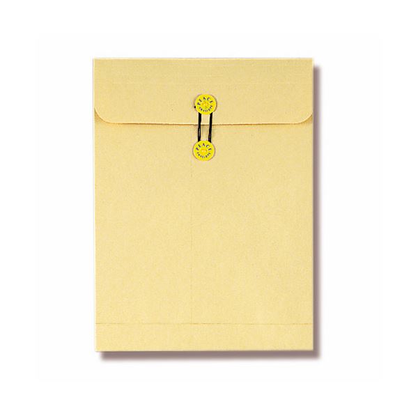 （まとめ） ピース マチ・ヒモ付保存袋 クラフト角2 120g 168-30 1セット（50枚：10枚×5パック） (×2セット)