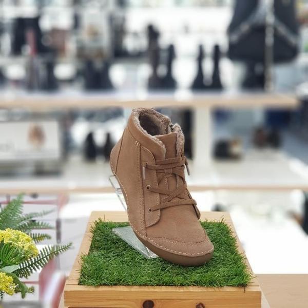 セーブゾーン04 女性コンフォートカジュアルハイトップ防寒ブーツバンディングキャメル ブラウン 3FPDFWDMK (S43579685)