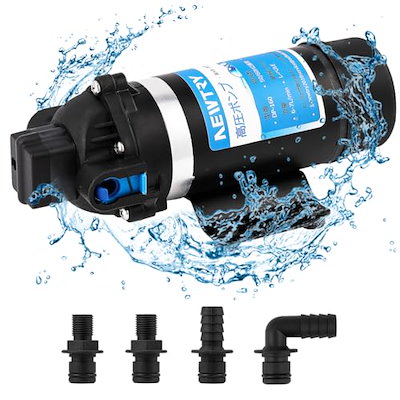 サイズ：110V NEWTRY 高圧ポンプ 給水 排水ポンプ ダイヤフラムポンプ 電動ウォーターポン 17,053円