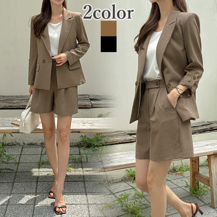 セットアップ レディース ショートパンツ ジャケット 秋 お洒落