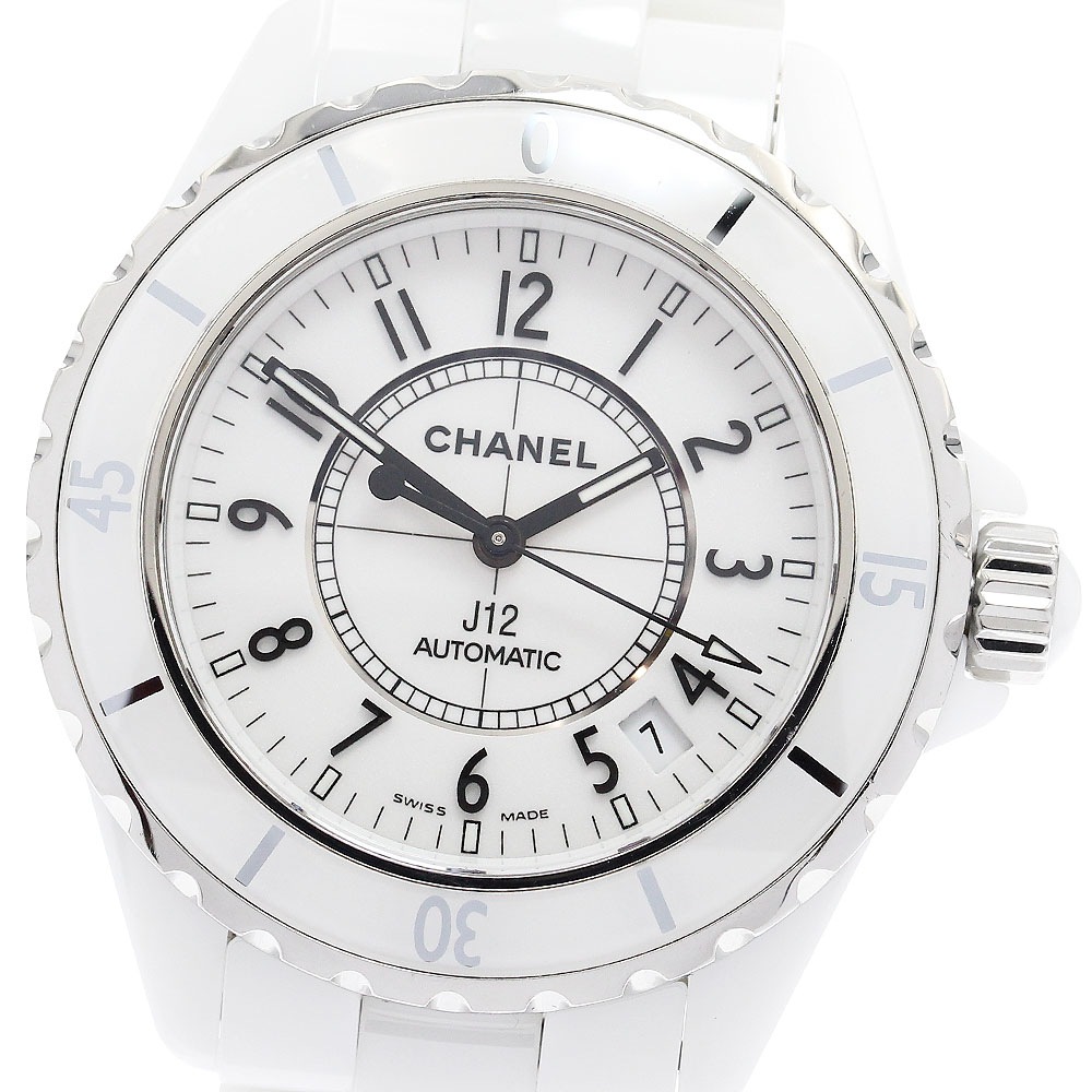 シャネル CHANEL H0970 J12 白セラミック 自動巻き メンズ _922008【中古】