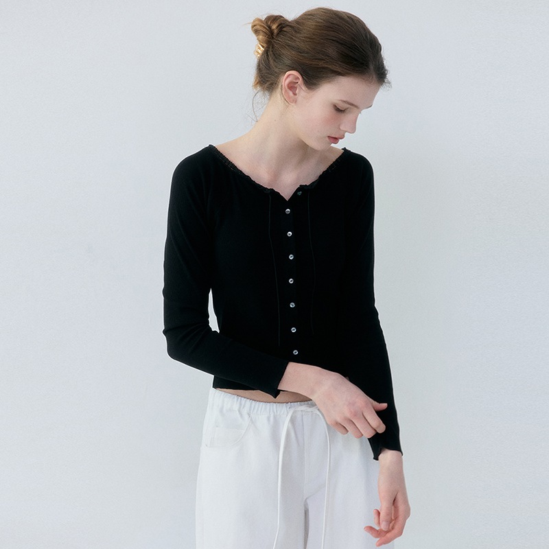 Melo Lace Long Sleeve (Black)