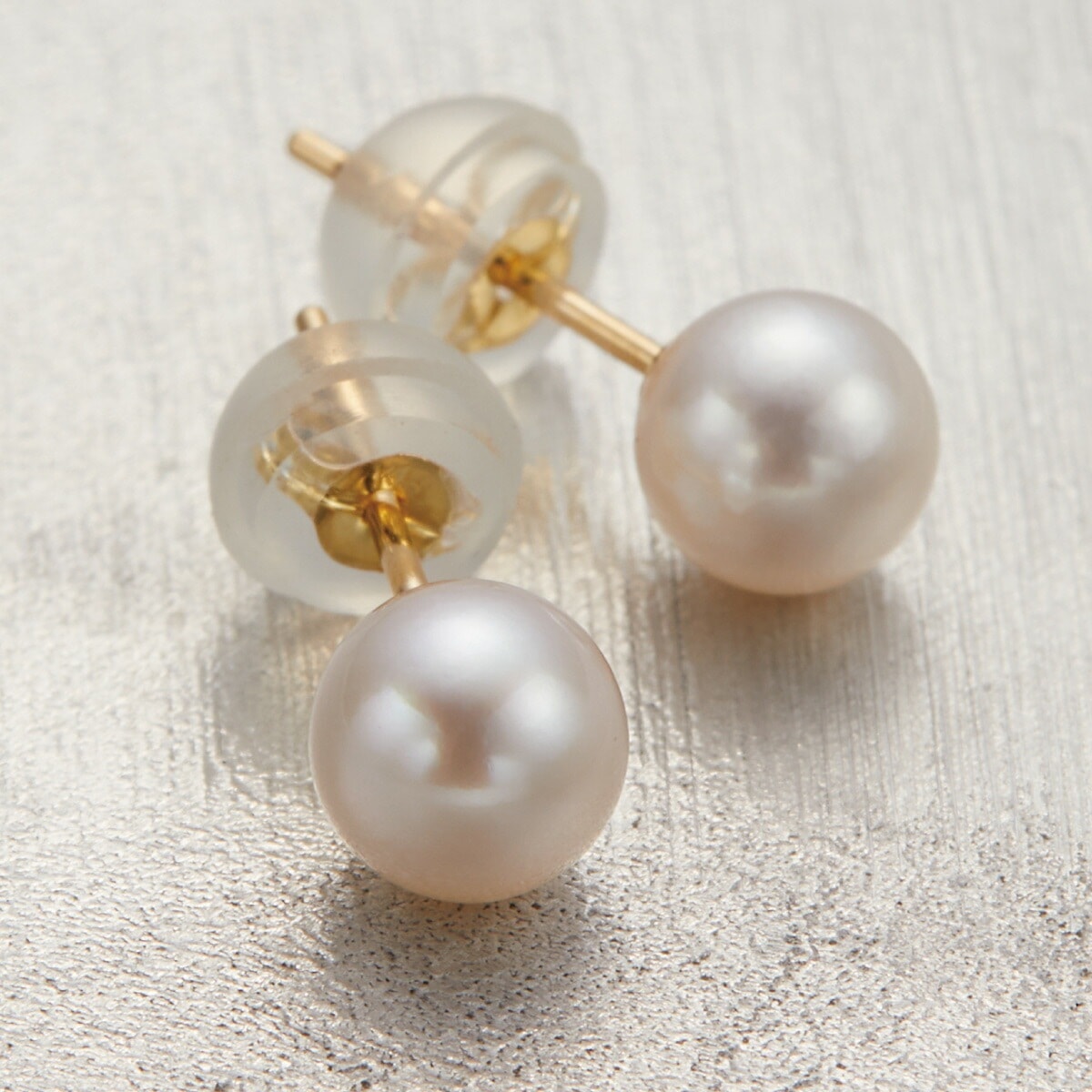 ピアス レディース K18ポスト ゴールド あこや真珠 本真珠 パール 5.5mm 一粒 シンプル 8,299円