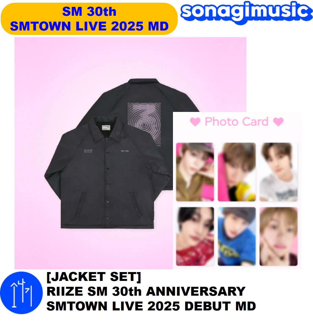 [公式] [JACKET SET] RIIZE SM 30th ANNIVERSARY SMTOWN LIVE 2025 DEBUT MD sm 30周年 公式グッズ nct wish