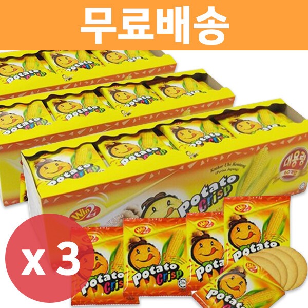 ウィニー ポテト クリスプスイートコーン味 900g(60個)x3個