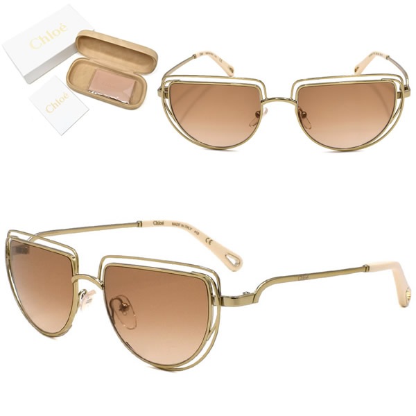 サングラス CE164S-742 UVカット レディース ゴールド ブラウングラデーション