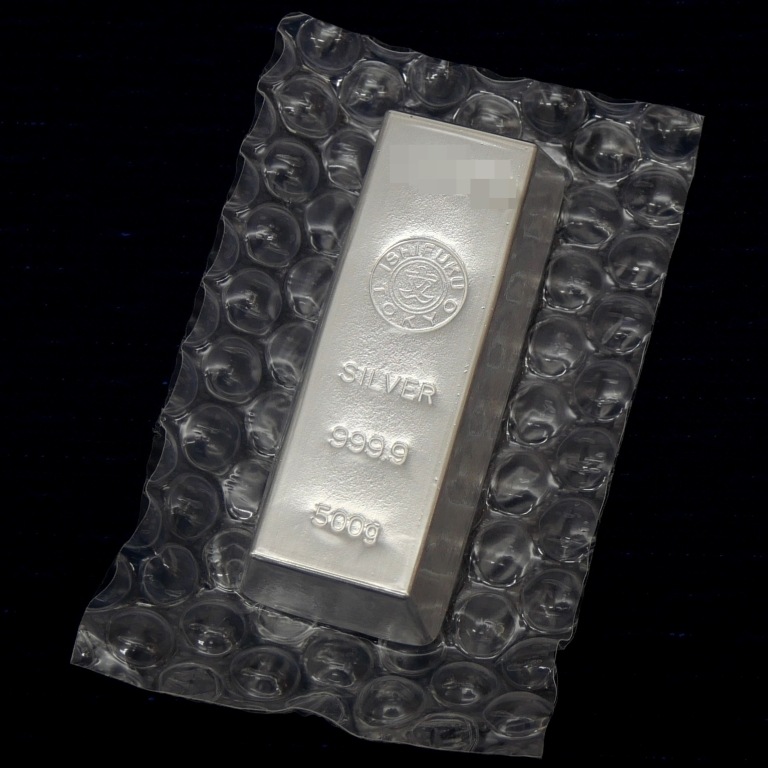 石福金属興業 純銀 インゴット 500ｇ ingot /シルバー/SV999.9 500ｇ(58157)