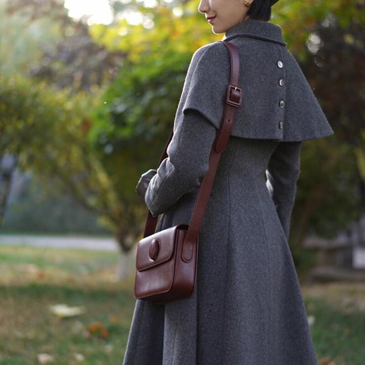 ケープデザインクラシカルコート レディース ロング丈 春 夏 秋 冬