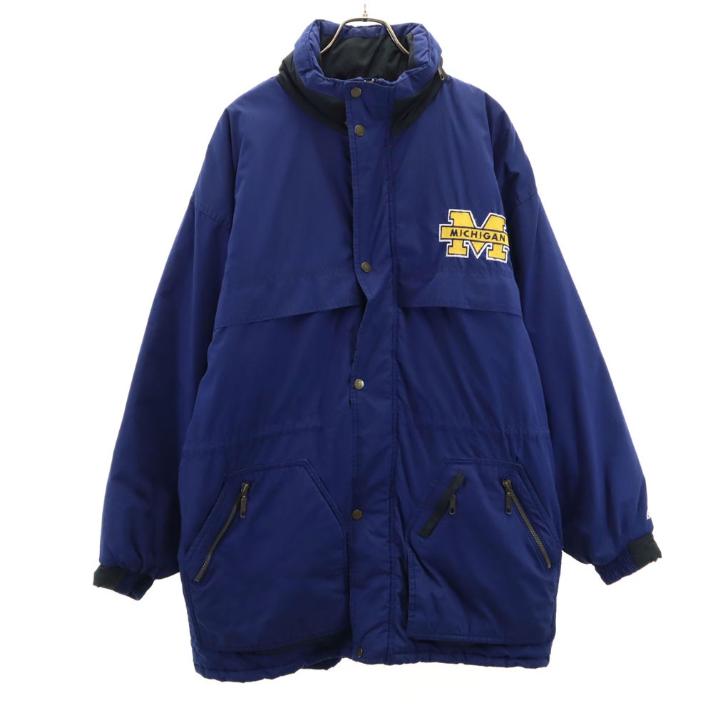 90s 00s オールド 長袖 中綿コート L ネイビー系 メンズ