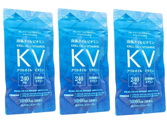 南極クリルビタミン120粒2袋+1袋Free[計3袋] 1セット