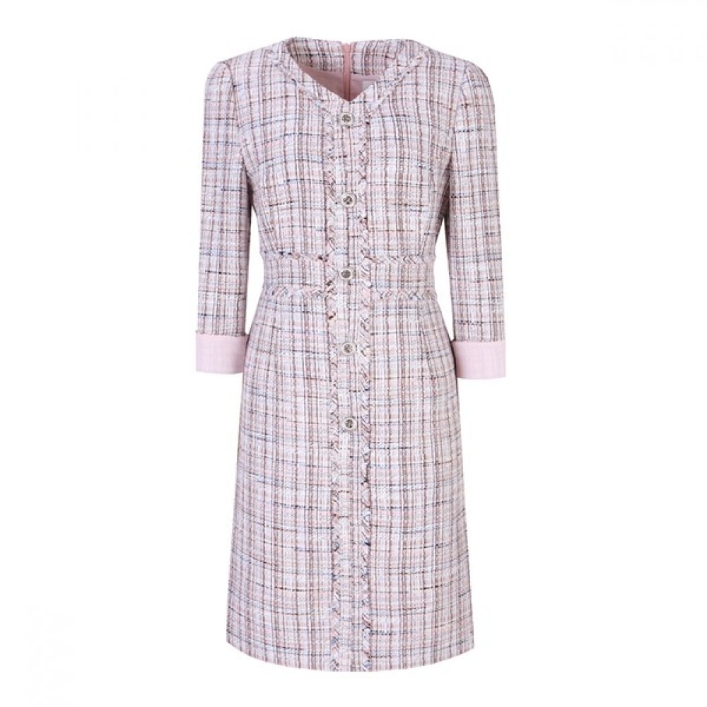 [ベスティヴェリ] ツイードラウンドジャケットドレス（BGOAB2503）