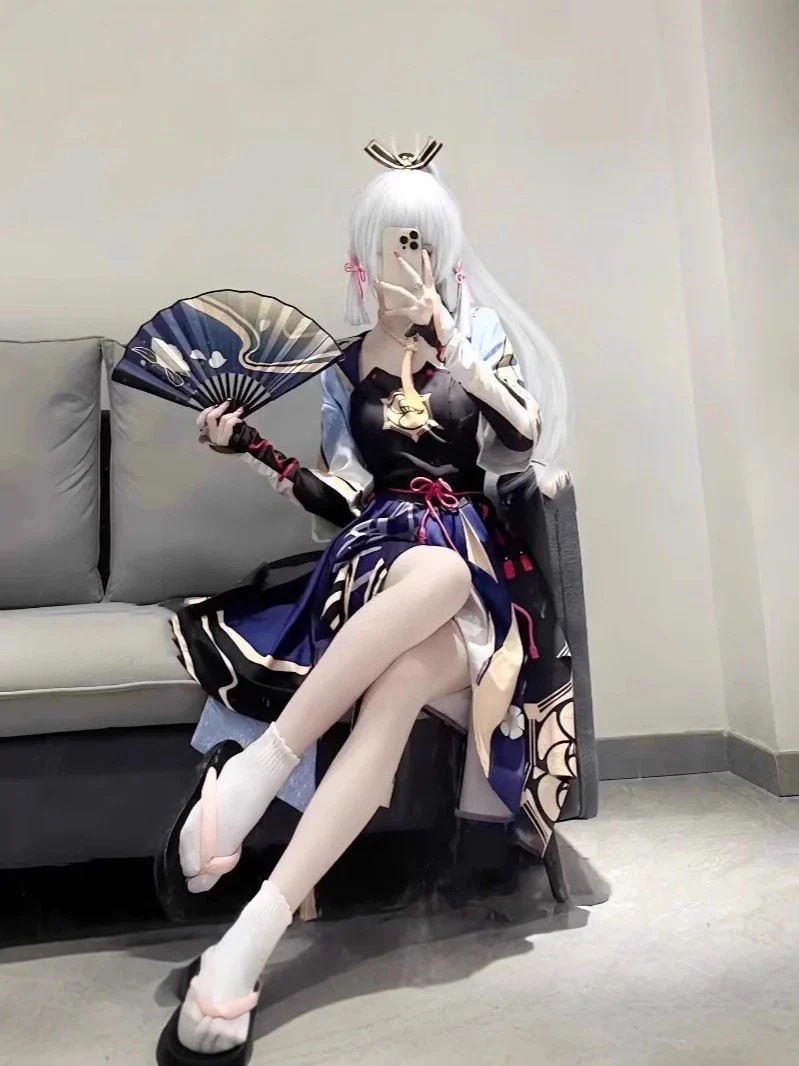 神里綾華 原神 かみさと あやか コスプレ Genshin セットアップ 白鹭霜华 Kamisato Ayaka