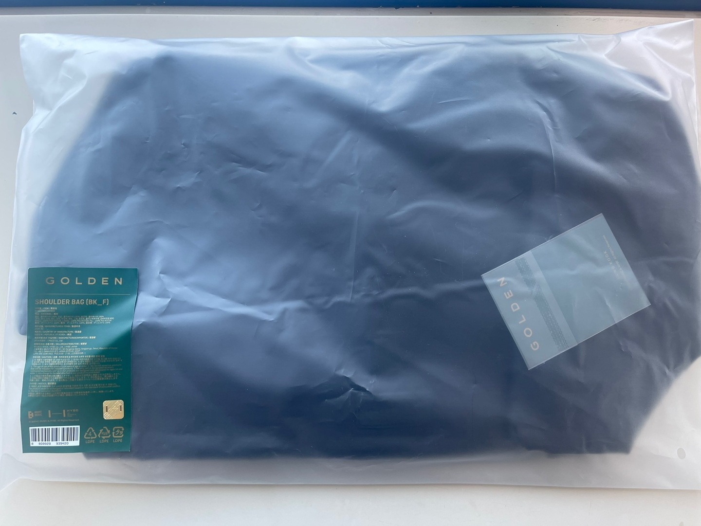 BTS JUNGKOOK EXHIBITION GOLDEN: The Moments OFFICIAL MERCH JK SHOULDER BAG