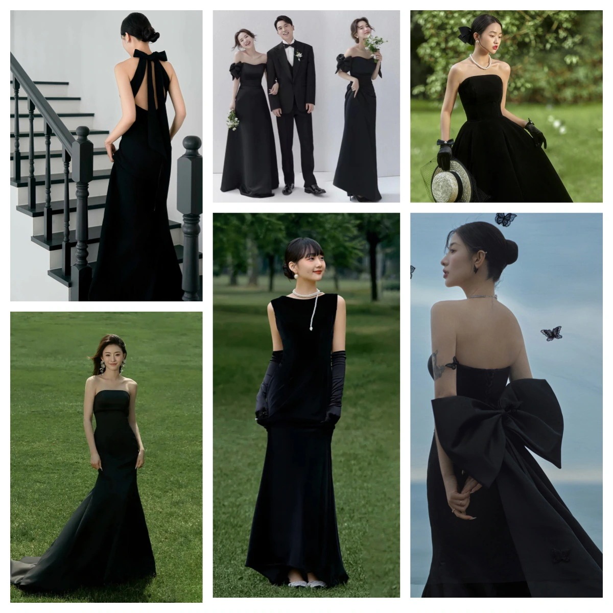 2025パーティーイベントドレス新品追加パーティドレスウェディングドレス黒 パーティードレス 結婚式二次会 半袖 ホルターネックドレス 前撮りワンピース Aライン マーメイド 花嫁ロングドレスお呼ば