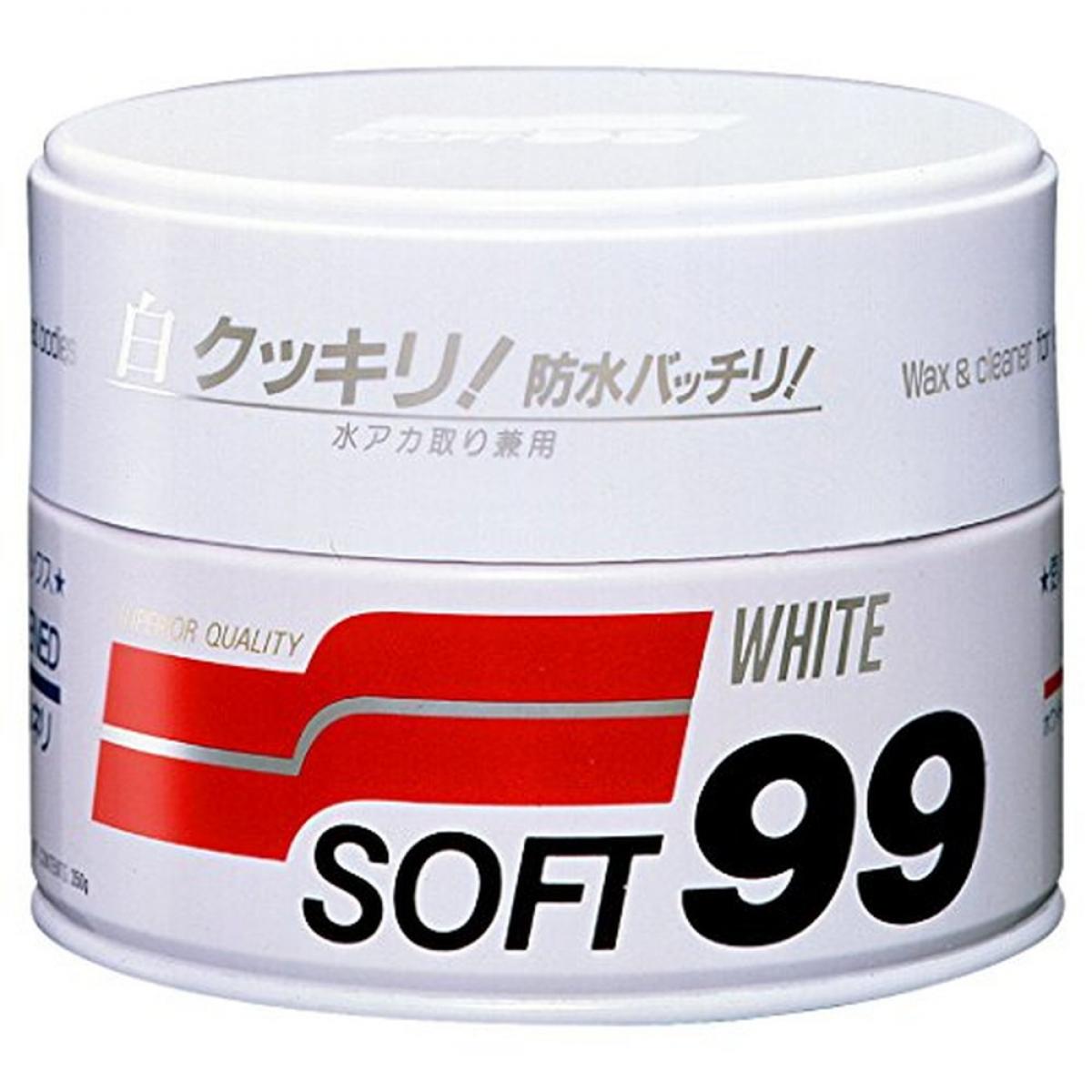 SOFT99 ( ソフト99 ) ワックス ニューソフト99 ホワイト ハンネリ 350g 0002